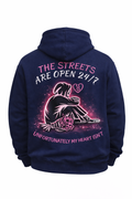 Navy Blue Streets Are Open 24/7 Hoodie