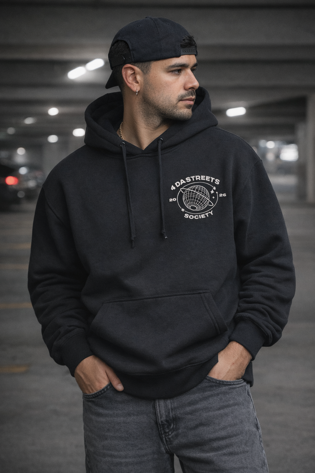 V Day Street 24/7 Black Hoodie