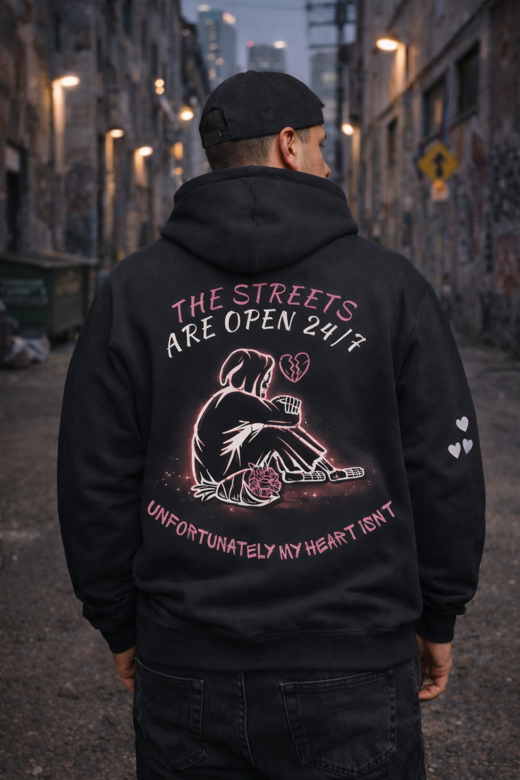 V Day Street 24/7 Black Hoodie